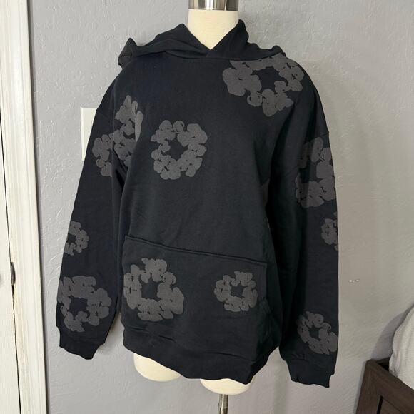 denim tears Other - Denim Tears Cotton Wreath Hooded Sweatshirt 'Black Monochrome', XL
